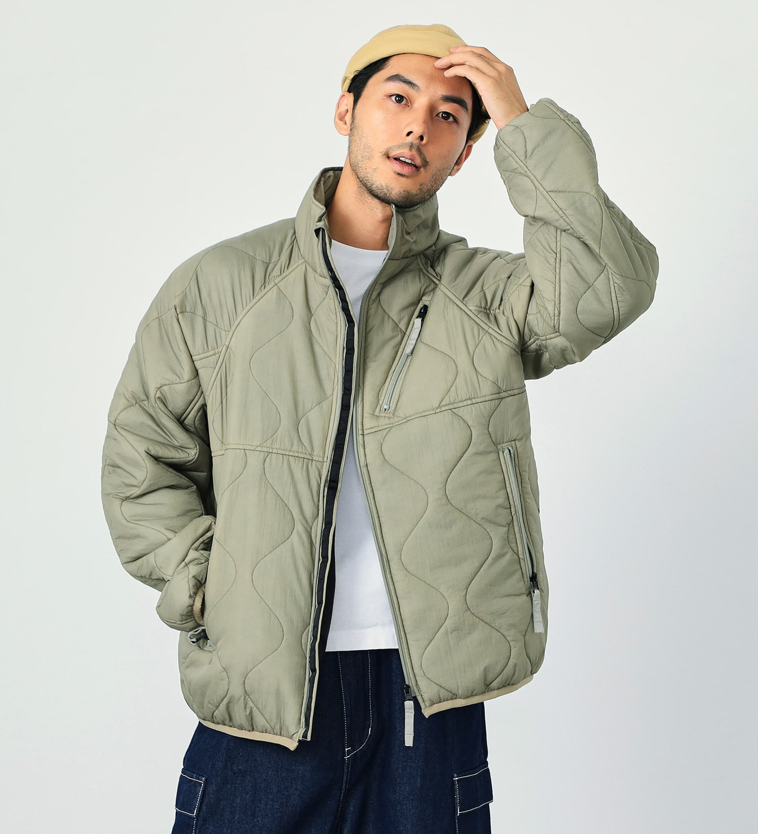 【EDWIN/エドウイン】涼しくて軽い 402 COOL リネンライクシャンブレー きれいめ ビジカジ 通勤 ゴルフ 涼しい スラックス風